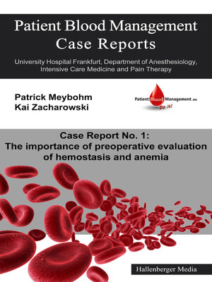 cover image of Patient Blood Management Case Report No. 1